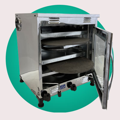 تنور گازی دو چدن